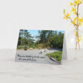 Ein Jahr voller Freude... religiöser Geburtstag Karte (Gelbe Blume)