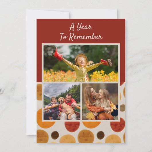 Ein Jahr zum Erinnern frohe Weihnachten Moderne 3 (Vorderseite)