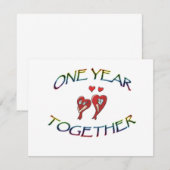 EIN JAHR ZUSAMMEN (Vorne/Hinten)