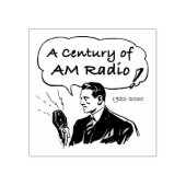 Ein Jahrhundert Radio Gummistempel (Prägung)