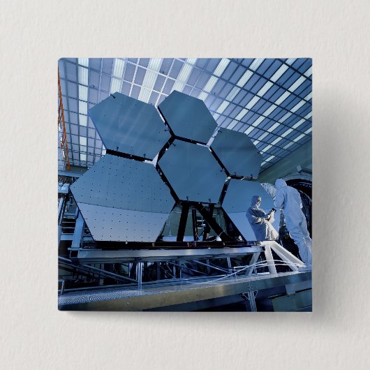 Ein James Webb Space Telescope-Array Button (Vorderseite)