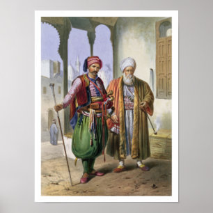 Ein Janissary und ein Kaufmann in Kairo, Poster