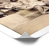 Ein japanischer Stoffladen, c.1890 (handfarbenes F Poster (Ecke)