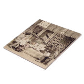 Ein japanischer Stoffspeicher, c.1890 (Hand Fliese (Seite)