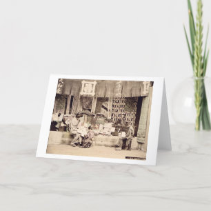 Ein japanischer Stoffspeicher, c.1890 (Hand Karte