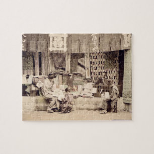 Ein japanischer Stoffspeicher, c.1890 (Hand Puzzle