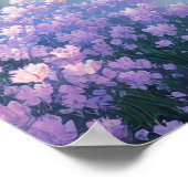 Ein japanischer Tempel am See Poster (Ecke)