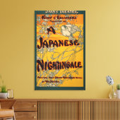 Ein japanisches Nachtigall-Theaterposter Leinwanddruck (Insitu (Wohnzimmer))
