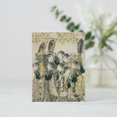 Ein japanisches Orchester, die Tosa-Schule Postkarte (Stehend Vorderseite)