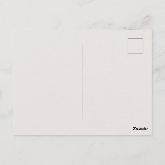 Ein jenseits aller Worte, die Blume auf eine minim Postkarte (Rückseite)