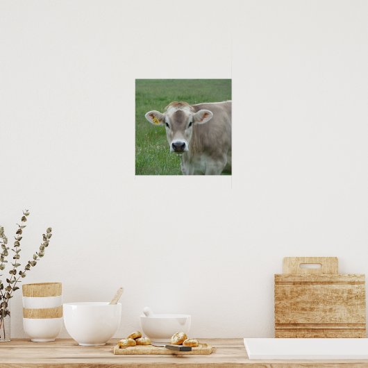 Ein Jersey Cow Poster (Küche)