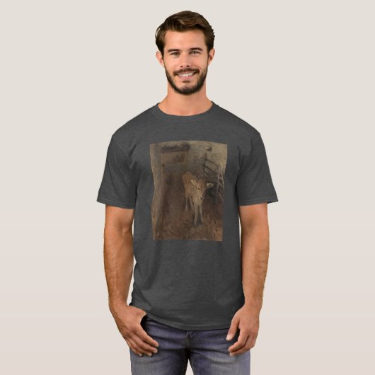 Ein Jersey-Kalb T-Shirt (Vorne ganz)