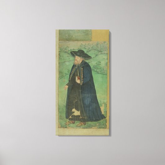 Ein Jesuitenpriester, auf Persisch eingeschrieben: Leinwanddruck (Vorderseite)