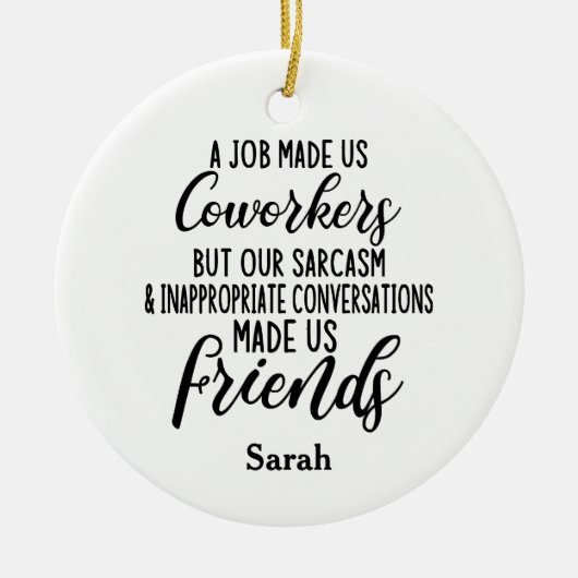 Ein Job Mathe uns Mitarbeiter, Freundschaft der Ko Keramik Ornament (Vorne)