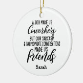 Ein Job Mathe uns Mitarbeiter, Freundschaft der Ko Keramik Ornament (Links)