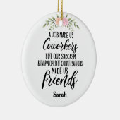 Ein Job Mathe uns Mitarbeiter, Freundschaft der Ko Keramik Ornament (Rechts)