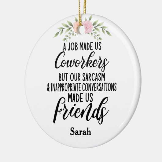 Ein Job Mathe uns Mitarbeiter, Freundschaft der Ko Keramik Ornament (Links)