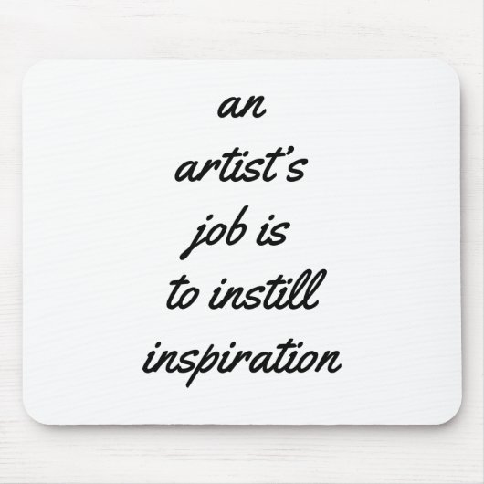 Ein Job-Maus-Pad eines Künstlers Mousepad (Vorne)