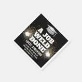 Ein Job wurde gemacht Torch & Sparks Welder Abschl Serviette (Ecke)