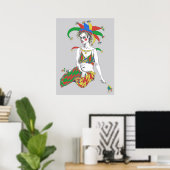 Ein Joker Poster (Heimbüro)