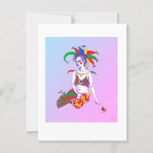 Ein Joker Postkarte