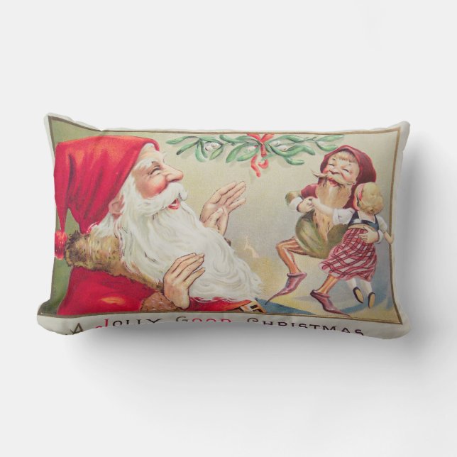 Ein Jolly Good Christmas Pillow Lendenkissen (Vorderseite)