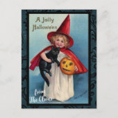 Ein Jolly Halloween Custom Vintag Postkarte (Vorderseite)