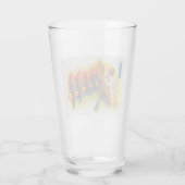 Ein Jolly Halloween (Schwarze Katzen) Glas (Rückseite)