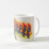 Ein Jolly Halloween (Schwarze Katzen) Kaffeetasse (VorderseiteRechts)