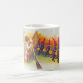 Ein Jolly Halloween (Schwarze Katzen) Kaffeetasse (Mittel)