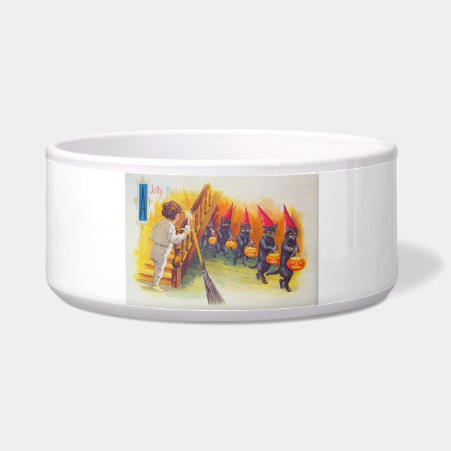 Ein Jolly Halloween (Schwarze Katzen) Napf (Vorderseite)