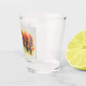 Ein Jolly Halloween (Schwarze Katzen) Schnapsglas (Rechts)