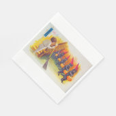 Ein Jolly Halloween (Schwarze Katzen) Serviette (Ecke)