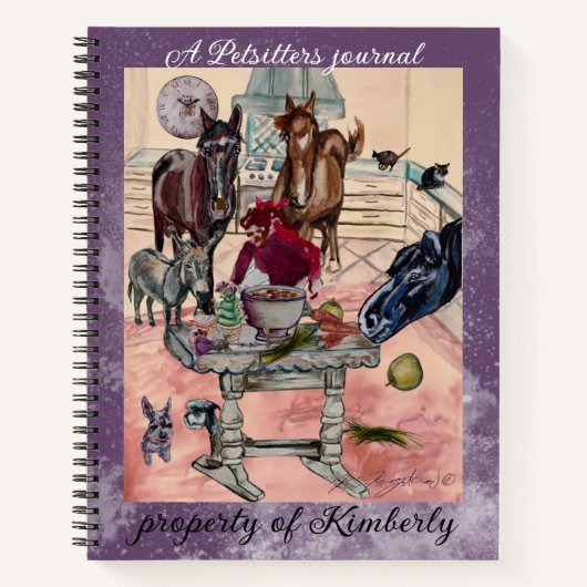 Ein Journal für Heimtiersitzer Notizblock (Vorderseite)