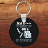 Ein Journalist rette Zeitungsjournalismus kaufen G Schlüsselanhänger (Vorderseite)