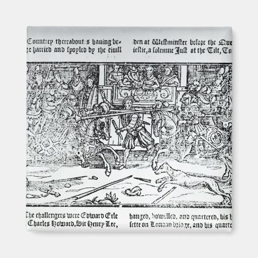 Ein Jousting-Turnier Magnet (Vorne)