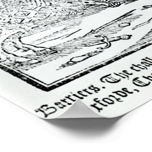 Ein Jousting-Turnier Poster (Ecke)