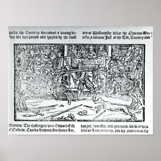 Ein Jousting-Turnier Poster (Vorne)