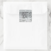 Ein Jousting-Turnier Quadratischer Aufkleber (Tasche)