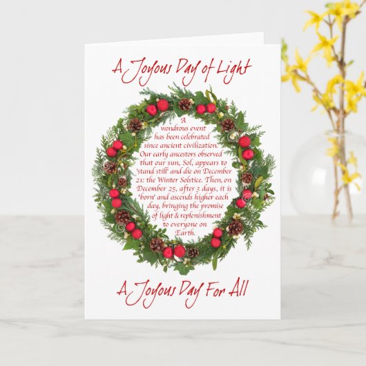 EIN JOYOUS-TAG - KARTE (Gelbe Blume)