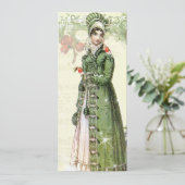 Ein Joyous-Weihnachten Jane Austen Inspiriert Menü Menükarte (Stehend Vorderseite)