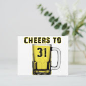 Ein Jubiläum an Dreißig Eins. Geburtstag Karte (Stehend Vorderseite)