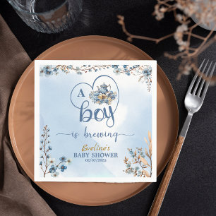 Ein Junge Braut Tee Party Boy Baby Shower Serviette