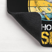 Ein Junge, der Angelwitze liebt, Jungen Fischer B Mousepad (Ecke)
