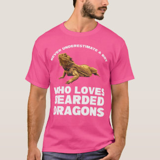 Ein Junge, der bärtige Drachen Liebe Bartete Drach T-Shirt