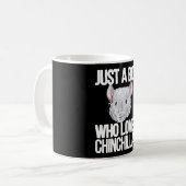 Ein Junge, der Chinchillas Vater Chinchilla Eigent Kaffeetasse (Vorderseite Links)