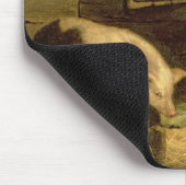 Ein Junge, der einen Schwein-Schweinestall, 1794 Mousepad (Ecke)