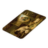 Ein Junge, der in einen Schweinestall schaut, 1794 Magnet (Linke Seite)