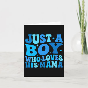 Ein Junge, der Mama liebt, passend zum Muttertag L Karte