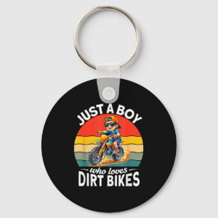 Ein Junge, der Motocross-Enduro-Kinder-Motocross-M Schlüsselanhänger